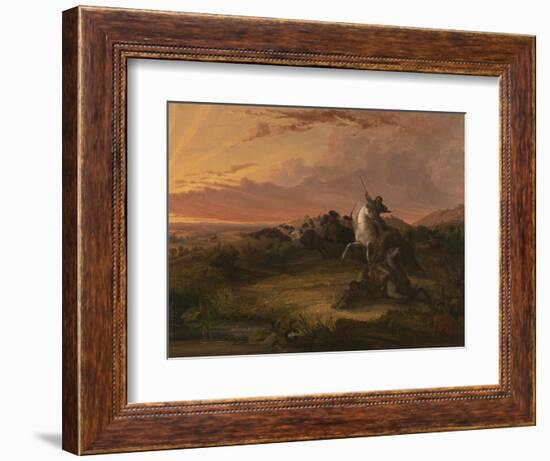 Buffalo Hunt, C.1848-Seth Eastman-Framed Giclee Print