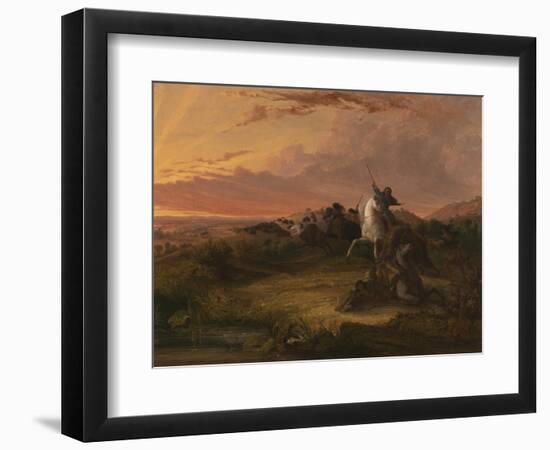 Buffalo Hunt, C.1848-Seth Eastman-Framed Giclee Print