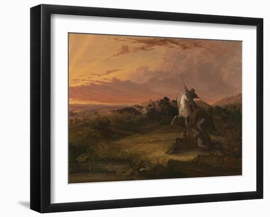 Buffalo Hunt, C.1848-Seth Eastman-Framed Giclee Print