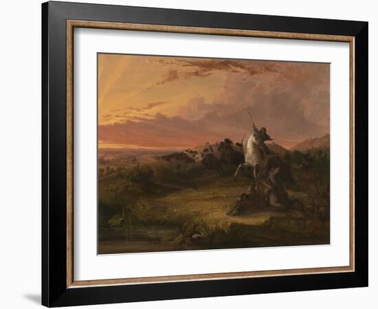 Buffalo Hunt, C.1848-Seth Eastman-Framed Giclee Print