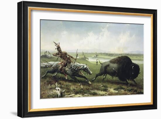 Buffalo Hunt-Frederick Walker-Framed Giclee Print