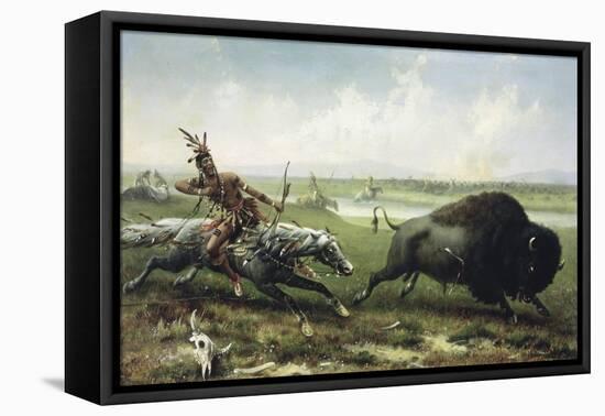 Buffalo Hunt-Frederick Walker-Framed Premier Image Canvas