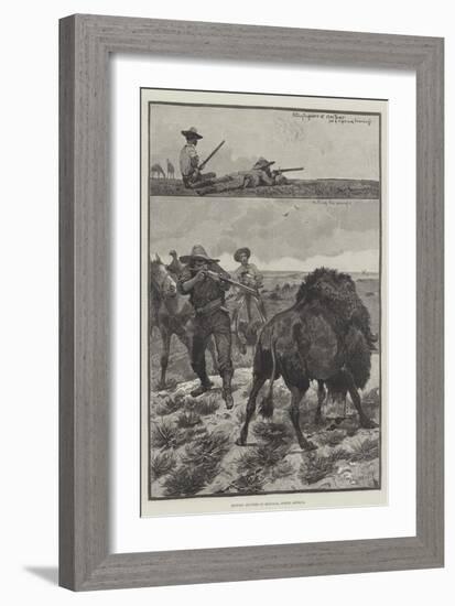 Buffalo Hunters in Montana, North America-Richard Caton Woodville II-Framed Giclee Print