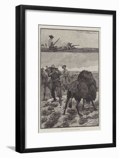 Buffalo Hunters in Montana, North America-Richard Caton Woodville II-Framed Giclee Print