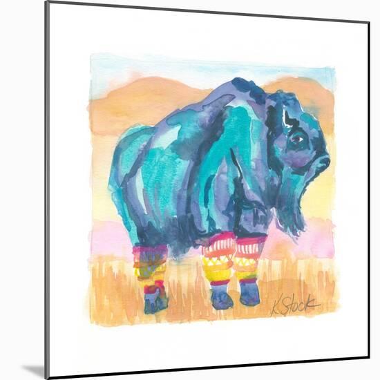 Buffalo In Legwarmers-Kerstin Stock-Mounted Art Print