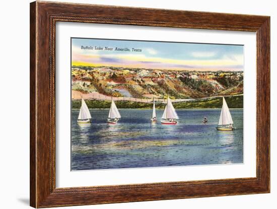 Buffalo Lake, Amarillo, Texas-null-Framed Art Print