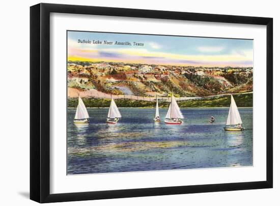 Buffalo Lake, Amarillo, Texas-null-Framed Art Print