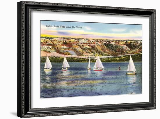 Buffalo Lake, Amarillo, Texas-null-Framed Art Print