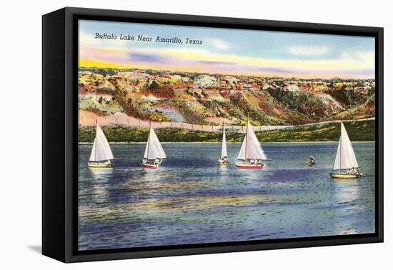 Buffalo Lake, Amarillo, Texas-null-Framed Stretched Canvas