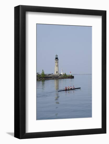 Buffalo Lighthouse, 1833, Us Coast Guard Base, Lake Erie, Buffalo, New York, USA-Cindy Miller Hopkins-Framed Photographic Print