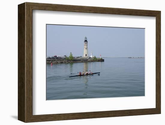 Buffalo Lighthouse, 1833, Us Coast Guard Base, Lake Erie, Buffalo, New York, USA-Cindy Miller Hopkins-Framed Photographic Print