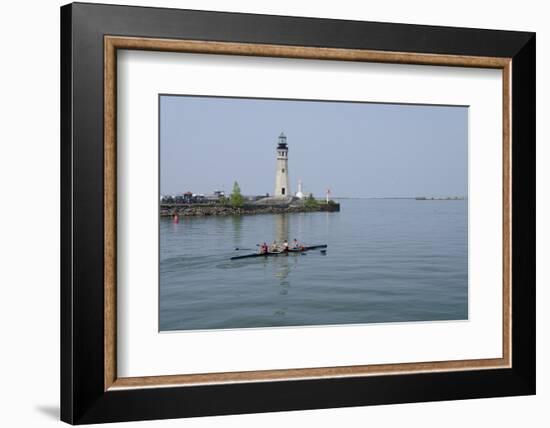 Buffalo Lighthouse, 1833, Us Coast Guard Base, Lake Erie, Buffalo, New York, USA-Cindy Miller Hopkins-Framed Photographic Print