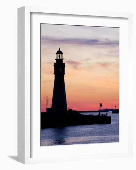 Buffalo Lighthouse, Buffalo Port, New York State, United States of America, North America-Richard Cummins-Framed Photographic Print