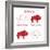 BUFFALO MEAT CUTS SCHEME-ONiONAstudio-Framed Art Print