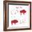 BUFFALO MEAT CUTS SCHEME-ONiONAstudio-Framed Art Print