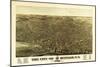 Buffalo, New York - Panoramic Map-Lantern Press-Mounted Art Print