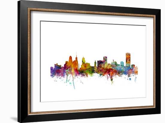 Buffalo New York Skyline-Michael Tompsett-Framed Art Print