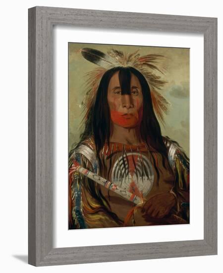 Buffalo's Back Fat, 1832-George Catlin-Framed Giclee Print