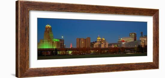 Buffalo, Skyline at Dusk, New York-null-Framed Photographic Print