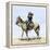 Buffalo Soldier Drinking from His Canteen on a Desert March-null-Framed Premier Image Canvas