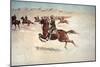 Buffalo Soldiers in Pursuit-Frederic Sackrider Remington-Mounted Giclee Print