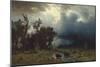 Buffalo Trail: The Impending Storm, 1869-Albert Bierstadt-Mounted Giclee Print