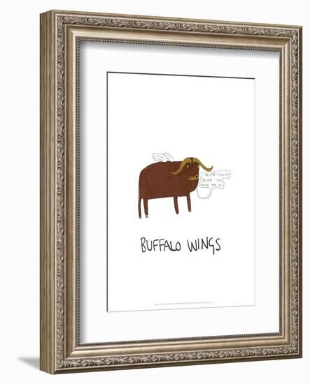 Buffalo Wings - Tom Cronin Doodles Cartoon Print-Tom Cronin-Framed Giclee Print