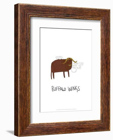 Buffalo Wings - Tom Cronin Doodles Cartoon Print-Tom Cronin-Framed Giclee Print