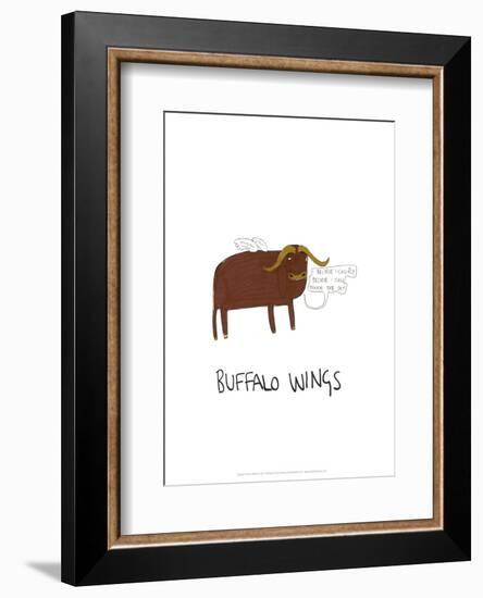 Buffalo Wings - Tom Cronin Doodles Cartoon Print-Tom Cronin-Framed Giclee Print