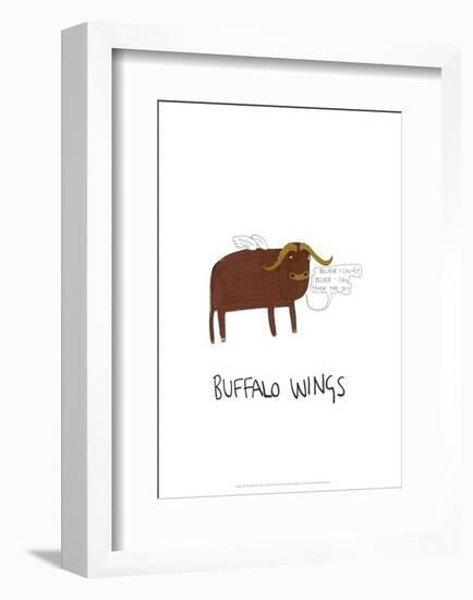 Buffalo Wings - Tom Cronin Doodles Cartoon Print-Tom Cronin-Framed Giclee Print