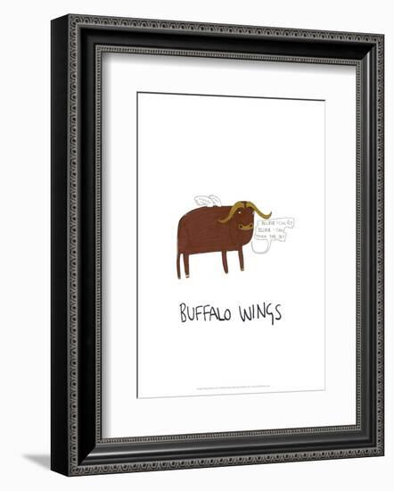 Buffalo Wings - Tom Cronin Doodles Cartoon Print-Tom Cronin-Framed Giclee Print