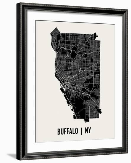 Buffalo-Mr City Printing-Framed Art Print