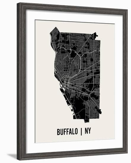 Buffalo-Mr City Printing-Framed Art Print