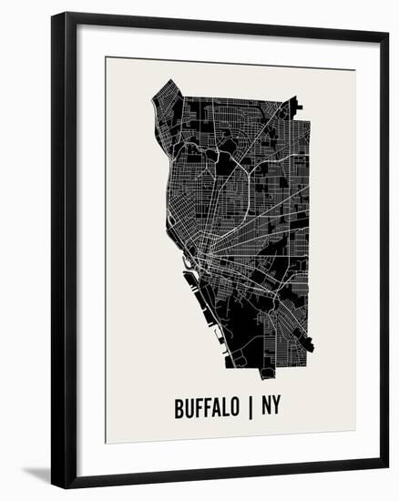 Buffalo-Mr City Printing-Framed Art Print