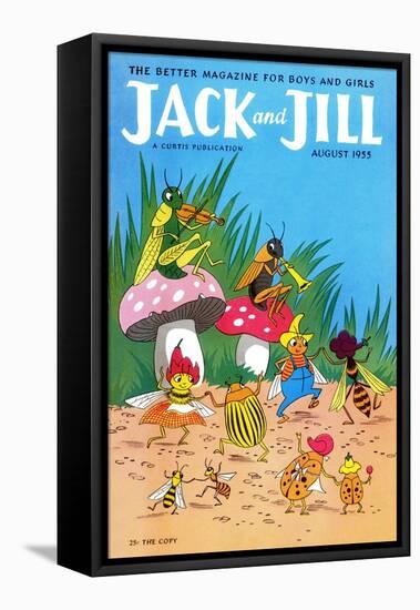 Bug Dance - Jack and Jill, August 1955-Wilmer Wickham-Framed Premier Image Canvas