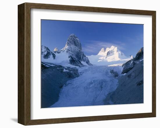 Bugaboo Spire And Vowell Glacier, Canada-David Nunuk-Framed Photographic Print