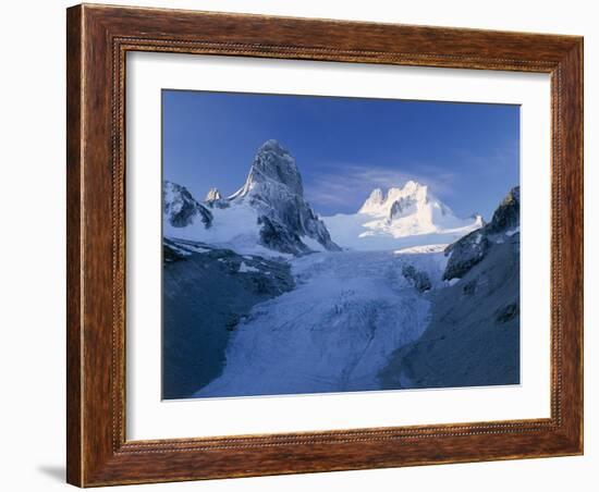 Bugaboo Spire And Vowell Glacier, Canada-David Nunuk-Framed Photographic Print