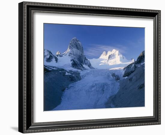 Bugaboo Spire And Vowell Glacier, Canada-David Nunuk-Framed Photographic Print