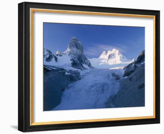 Bugaboo Spire And Vowell Glacier, Canada-David Nunuk-Framed Photographic Print