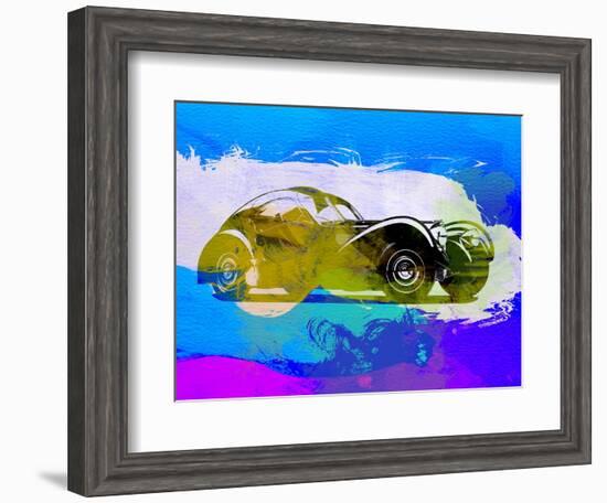 Bugatti Atlantic Watercolor 2-NaxArt-Framed Art Print