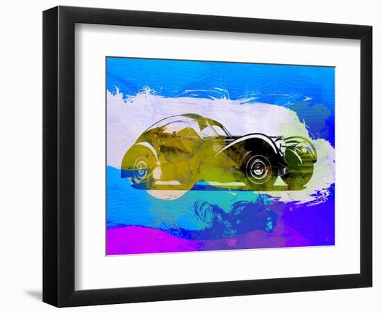 Bugatti Atlantic Watercolor 2-NaxArt-Framed Art Print