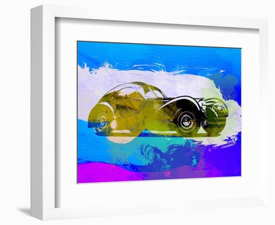 Bugatti Atlantic Watercolor 2-NaxArt-Framed Art Print