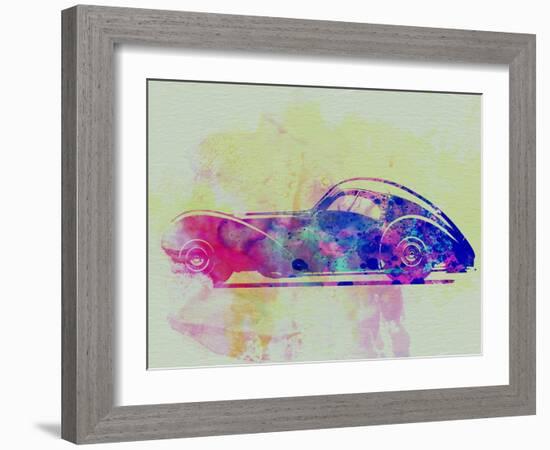 Bugatti Atlantic Watercolor 3-NaxArt-Framed Art Print