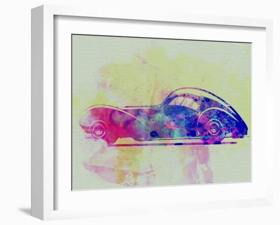 Bugatti Atlantic Watercolor 3-NaxArt-Framed Art Print