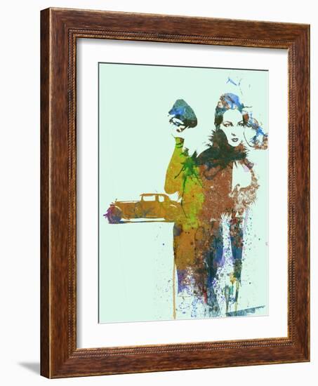 Bugatti Girl-NaxArt-Framed Art Print