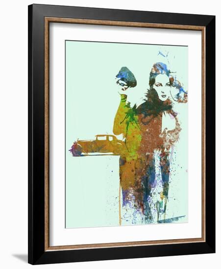 Bugatti Girl-NaxArt-Framed Art Print