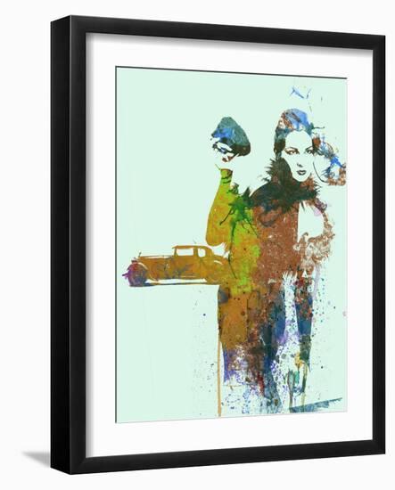 Bugatti Girl-NaxArt-Framed Art Print