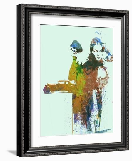 Bugatti Girl-NaxArt-Framed Art Print