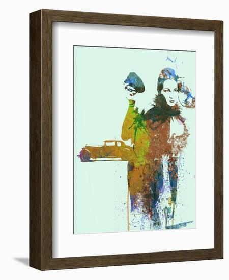 Bugatti Girl-NaxArt-Framed Art Print