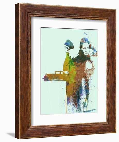 Bugatti Girl-NaxArt-Framed Art Print